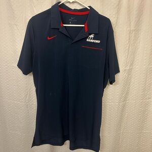 Nike Men's Navy and Blue Polo-shirts